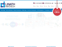 Tablet Screenshot of linathinfotech.com